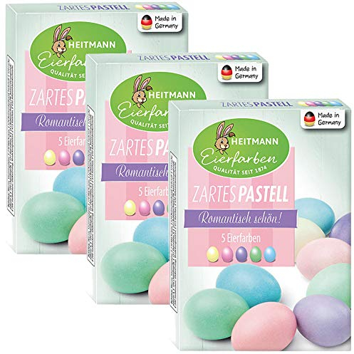 Heitmann Eierfarben Kräftig Bunte (3er Pack, Pastell)