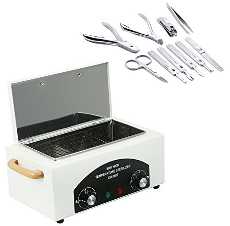 Hochtemperatur Autoklav Sterilisator Trockenhitze Heißluftsterilisator für Schönheitssalon Friseurstudio Nagelstudio Maniküre Fußpflege, Scheren, Nagelwerkzeuge, Schönheitssterilisator