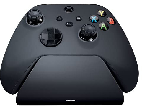 Razer Universal Quick Charging Stand for Xbox Series X|S: Magnetic Secure Charging - Perfectly Matches Xbox Wireless Controllers - USB Powered - Carbon Black (Controller Sold Separately)