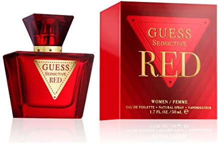 GUESS Seductive Red, Eau de Toilette da Donna, Colonia Gourmand, Fragranza Sensuale Persistente, 50 ml