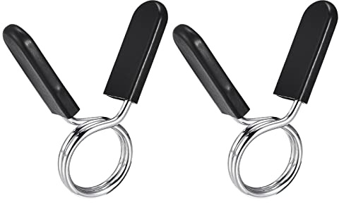 sourcing map Spring Clip Collar, Gym Weight Bar Barbell Spring Collar Clip Dumbbell Lock Clamp Tool