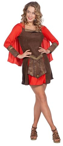 WILBERS & WILBERS 4460 - Römerin Kleid für Damen, braun/rot, Kostüm für Karneval