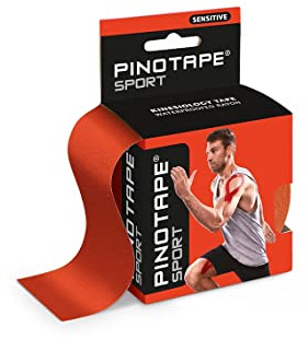 Pinotape Kinesiotape Sensitiv 5 cm x 5 m Rot Wasserfest