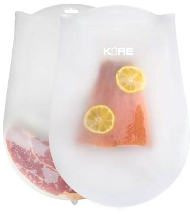 Revolutionieren Sie Sous-Vide-Kochen mit AppleKoreLiving wiederverwendbaren Vakuumbeuteln, Siochef, Instant Pot Immersion Zirkulatoren und anderem Sous-Vide-Zubehör (groß)