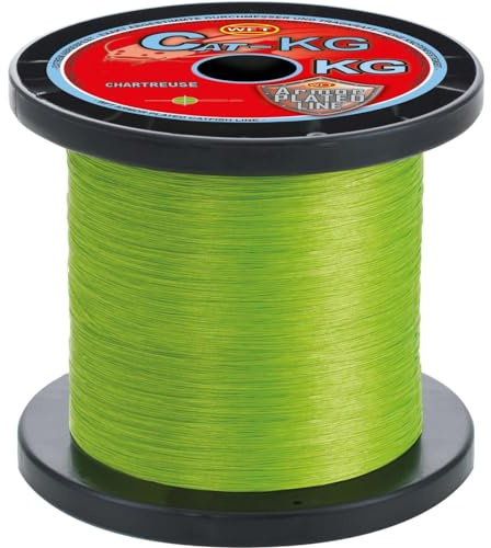 WFT Cat 70kg 0,55mm Chartreuse - 300m geflochtene Angelschnur, Wallerschnur, Geflechtschnur