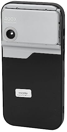 400X Handy-Taschen Mikroskop, Handy Hülle mit HD-Mikroskop-Optische Linsen Adapter für IOS-Telefon 14 Pro, Tragbare Digitale Mikroskop-Kamera Anhänge für Kinder Erwachsene