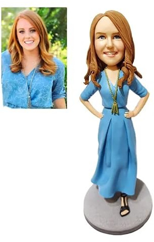 Benutzerdefinierte Wackelkopf-Figur, Custom Handgefertigter Wackelkopf | Personalisierte Bobblehead Figuren Handgemachte Skulptur Geschenk Geschenke Basierend Auf Ihren Echten Fotos