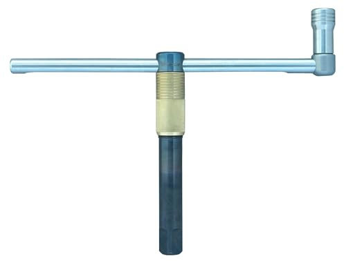 Toosmile Llave de portabrocas de torno, 13, 14, 15 mm, 16 mm, 1/2, 5/8, par ajustable, aleación de acero, forma de T, ahorro de trabajo, alto apalancamiento (M16)