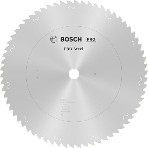 Bosch 1x PRO Steel Sägeblatt Circular Saw Blade, 355 x 2,2 x 25,4 mm, T66 | für Stahl, Ø 355 mm, Professional Zubehör kabelgebundene Metallkreissäge