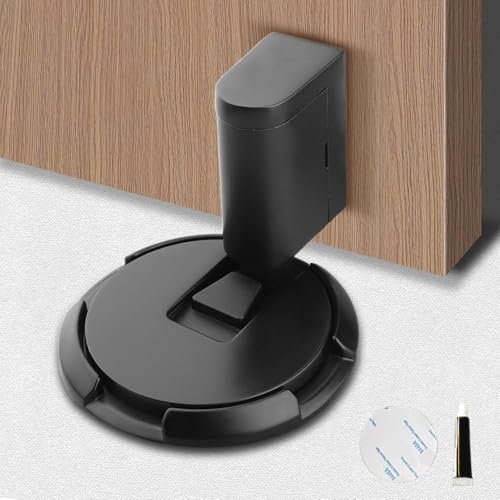 Magnetischer Türstopper, 2025 Upgrade Türstopper Boden Selbstklebend Schwer Türhalter Tür Stopper ohne Bohren, Türstopper Boden Lochfreie Mechanische Stille Bode, Adjustable Height (B)