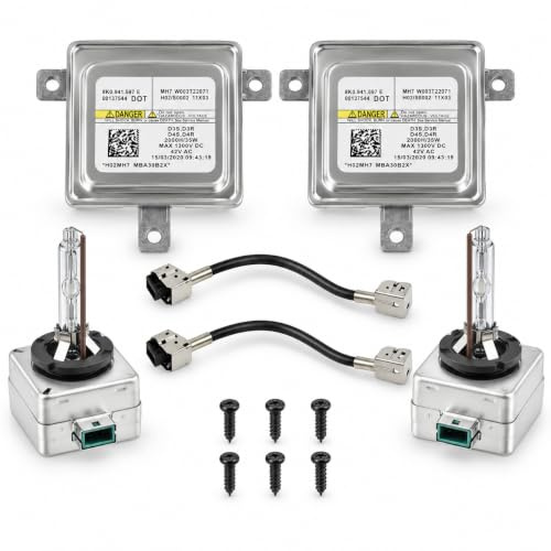 Areyourshop Xenon Steuergerät 8K0941597E mit D3S Xenon Brennern, HID Vorschaltgerät für Audi A1 A3 A4 A5 A6 A7 A8 Q3 Q5 Q7 S1 S3 S4 S5 S6 S7 S8 RS5 RS6 RS7 | für Volkswagen CC EOS Golf GTI Jetta