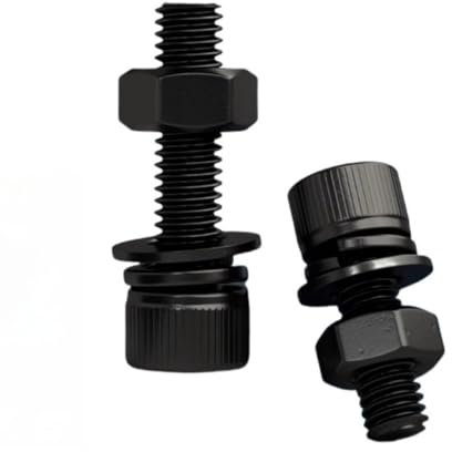 Hardware, Muttern und Schrauben, M14 x 120 (2 Satz), Innensechskantschrauben, Muttern und Schrauben-Sortiment mit Unterlegscheiben und Sicherungsscheiben, 12,9 Schraubenmuttern-Sortiment