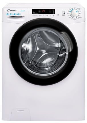 CANDY - Lave-Linge Hublot - Machine à Laver 10kg/1200 trs/min - Classe Énergétique B - 15 Programmes - NFC, Ecran Digital, Mix Power System - Blanc - 85 x 60 x 54 cm - Modèle CS12102DWB4/1-47