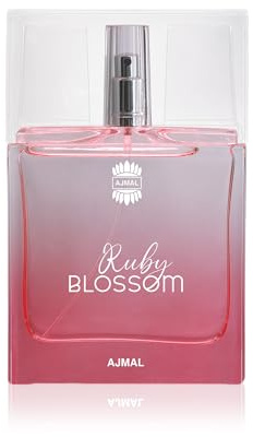 Ajmal Ruby Blossom Eau de Parfum for Women 50ml | Floral Fruity Perfume | Elegant Long Lasting Fragrance | Made in Dubai