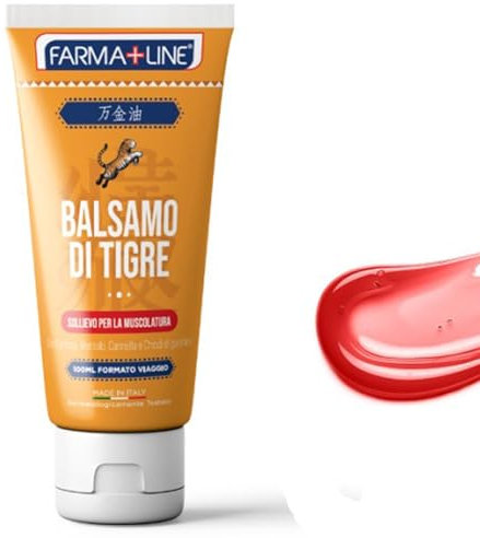 100ml Crema Gel Balsamo di Tigre Rosso Forte Concentrato con effetto Riscaldante - Sollievo Potente Naturale per dolori articolari muscolari e reumatismi - Massaggi per cervicale collo e schiena