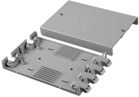 GHZHANG 10PCS Optical cable terminal box 4-port optical fiber terminal box fused fiber box junction box tail fiber box(8Core LC MM)
