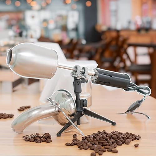 GZPKJ Elektrischer Kaffeebohnenröster, Kaffeebohnenbackmaschine Für Zuhause, Empfohlene Kapazität 135-175 G, Einstellbare Geschwindigkeit 0-80 U/min, Zum Rösten Zu Hause, Erleben Sie Kaffee
