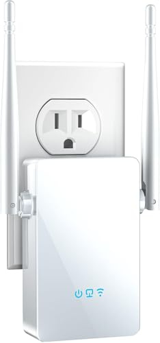 2025 WiFi Extender Signal Booster, New Gen Internet Booster for Home, 4X Faster, Covers up to 10,000 sq.ft, WiFi Repeater with Ethernet Port, Wireless Long Distance Amplifier, Simple