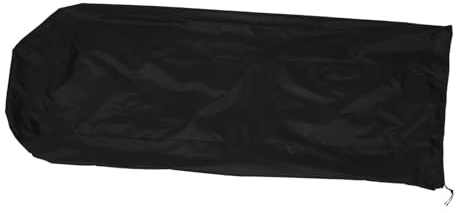 VALICLUD Funda Protectora para Tendedero de Paraguas Exterior de Tela Oxford 210d Cremallera y Cordón Ajustable Resistente al Polvo Agua Negra 30x30x168 Cm