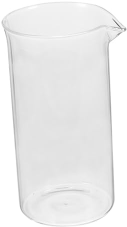 Ipetboom Coffee Press Replacement Glass Cup Heatproof Beaker for Coffee and Tea Lightweight Design for Cold Drinks and Easy Brewing