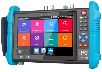Monitor di prova CCTV, Tester CCTV Da 7 Pollici Telecamera Di Sicurezza 8MP TVI AHD CVI IPC Con Uscita HDMI POE,for telecamere CCTV Tester Ingresso