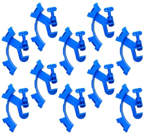 Ciieeo 10pcs Aquarium Hose Clamp Water Pipe Clip Fish Tank Tube Holder for Aquarium Water Change and Tube Fixing