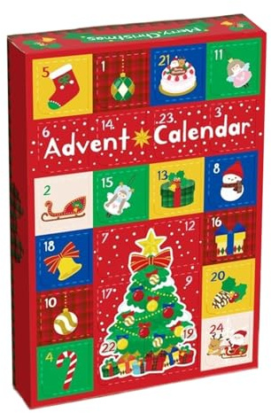 Julnedräkning presentbox | avtagbar låda för leksaker - adventskalender - för och vuxna familj semester fester klassrum kontor