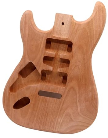 Gitarrenkorpus Bausätze Selbstgebaute Modifizierte Linkshänder-E-Gitarre Aus Okoumé-Holz