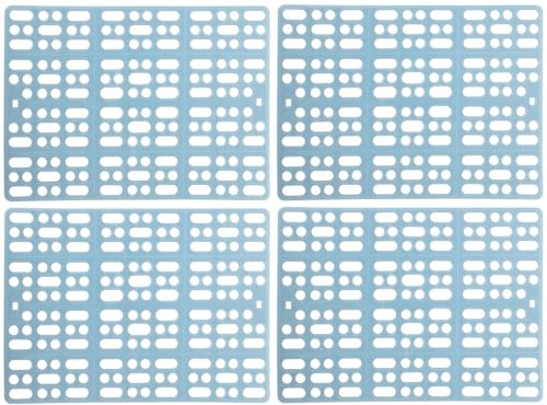 Toyvian Alfombrillas Antideslizantes para Patas de Conejo en Jaula, 4 Piezas Reutilizables Función contra Humedad, Compatibles Jaulas para Pequeños Roedores