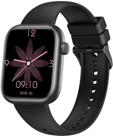 SLOKSFil Smartwatch donna, 1,85 Orologio Fitness con KI Quadrante, Frequenza Cardiaca, SpO2, Sonno, KI Q&A,110+ Sport Smartwatch con Chiamata, Notifiche Messaggi iOS Android (Nero)