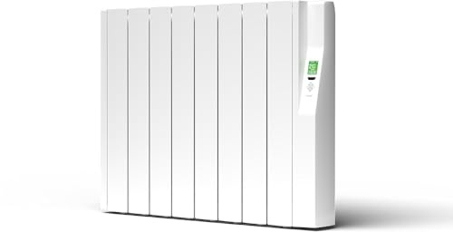 Rointe Sygma Radiador Eléctrico Digital Programable 1200W Bajo Consumo 8 elementos color Blanco