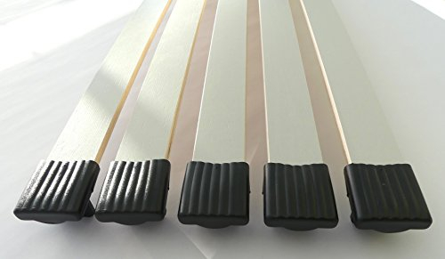 JUSNOVA 10er Paket Kappen zur Befestigung von Leisten im Lattenrost (schwarz, 10x35mm) | 1001