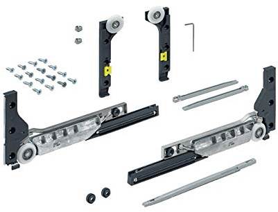 HETTICH SlideLine M Schiebetürbeschlag gedämpft für eine Tür max. 10 kg