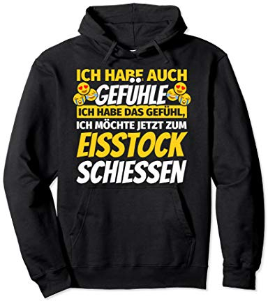 Eisstockschiessen Geschenke Eisstock-Schießen Pullover Hoodie
