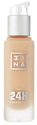 3INA MAKEUP - The 24h Foundation 627 - Nudo Ultra Leggero Con Sottotono Neutro/Rosa - Fondotinta Coprente Professionale - Liquido per Colore Uniforme - Vegan - Cruelty Free