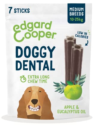 Edgard & Cooper Doggy Dental - Apple & Eucalyptus - Medium - 7 Sticks