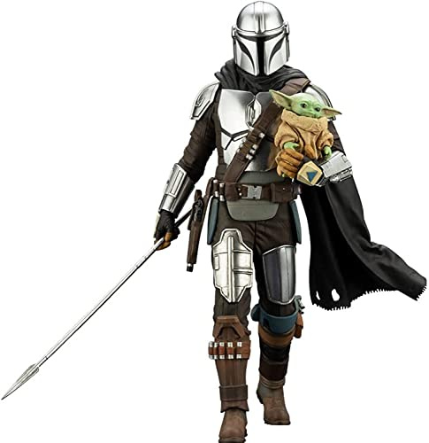 Kotobukiya Star Wars: The Mandalorian & Grogu con Bastón Beskar ARTFX+ Estatua