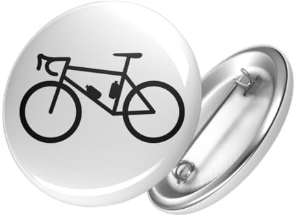 Huuraa Ansteckbutton Bike Fahrrad Geschenk Größe 59mm Bike Accessoire