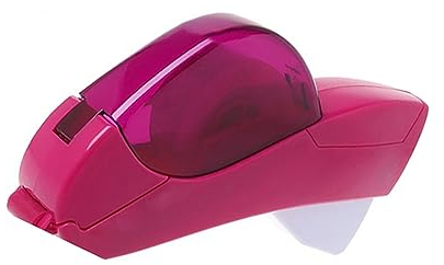 Rosenrot Automatischer Klebebandabroller, handgehalten, durchsichtiger Klebebandschneider mit einem Druck, geeignet zum Aufkleben von Geschenkpaketen, Sammelalben, Umschlägen