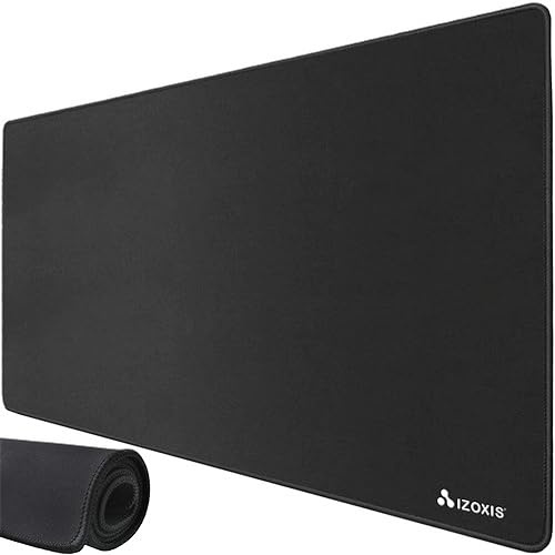 Tech Stor3 XXL svart spelmusmatta 90 x 40 cm, med halkfri gummibas, smal och slät, lämplig för varje mus, tangentbord och bärbar dator (svart, 90 x 40)