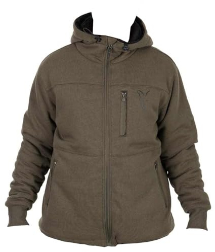 Fox Collection Sherpa Jacket Green and Black - Angeljacke