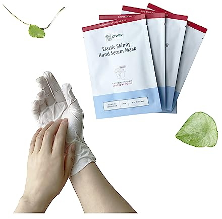 NYS CLOUD - Elastische Skinny Handmaske, 10 Paar mit Serum angereicherte feuchtigkeitsspendende Handhandschuhe zur Reparatur von trockener und müder Haut
