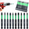 10 pezzi Inserti per Avvitatore, 70mm Bit Avvitamento Cacciavite per Viti, Inserti Punte Magnetico per Avvitatore Utensili, per riparazione, Trapano Chiavi a Bussola (PH1-3+PZ1-3+T10,20,25,30)