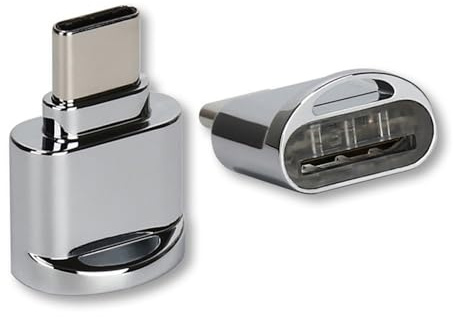 NFHK 2pcs USB 2.0 Tipo C USB-C a Micro SD SDXC TF Card Reader Adapter per MacBook Cellulare
