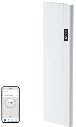 EMKE Elektroheizung Wandmontage 1000W, Heizung Elektrisch APP WiFi Funktion, Flachheizkörper Elektroheizung Energiesparend Weiß Leise, Erkennung von offenen Fenstern