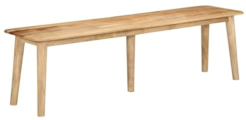 JUDYY Sitzbank 160x40x45 cm Massivholz Mango, Flur Möbel, Sitzbank Esszimmer, Bettbank, Flur Deko, Sitzhocker, Truhenbank, Schlafzimmer Möbel, Truhenbank