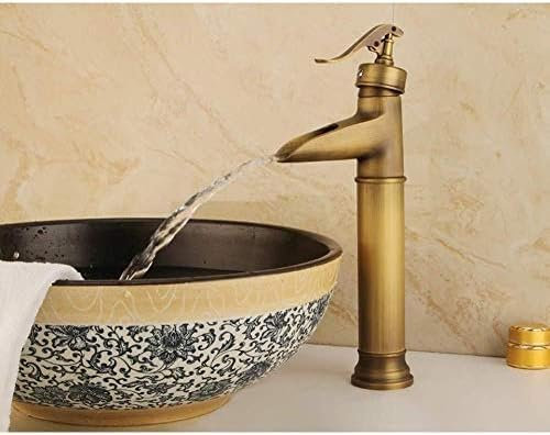 Küchenarmaturen, Küchenarmatur, Küchenarmatur, Waschbeckenarmaturen, Retro-Badezimmer-Waschtischmischer, Deckmontage, Einloch-Badezimmerarmatur, Messing, Badarmatur, Messing, Warm- Und Kaltwasserhahn