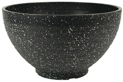 LOVIVER Maceta para Flotación en Jardín, Accesorio para Bonsái, Opción de Regalo, Maceta para Hidroponía, Maceta Acuática para Oficina Y Espacios Interiores, con Punta Gris Oscuro, 30 centímetros