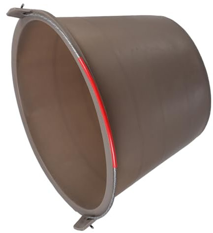 jojofuny Seau Vide à Béton Plastique Seau à Ciment Portable avec Poignée pour Chantier De Construction