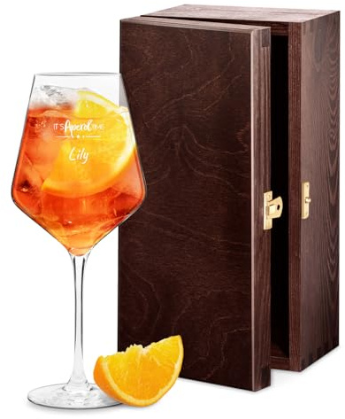 Maverton Customised Aperol Spritz Cocktail Glass with Engraving